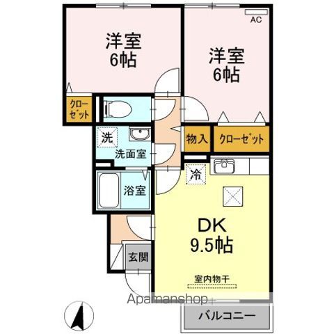 プレジオ六番館の間取り写真