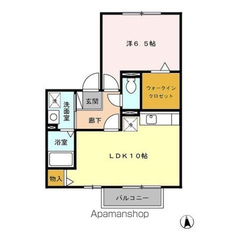 アクティブ C棟の間取り写真
