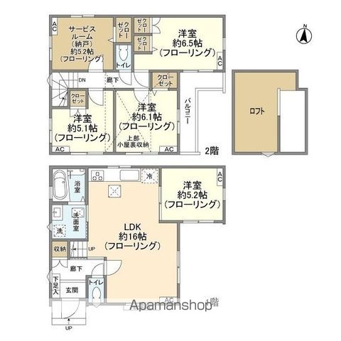 ＫＯＬＥＴ足立東伊興０２の間取り