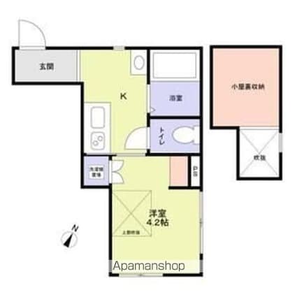Ｃｈｏｃｏｌａｔ　ｍａｉｓｏｎ[1K/18.12m2]の間取図