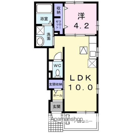 宮城県仙台市青葉区赤坂３丁目[1LDK/37.76m2]の間取図