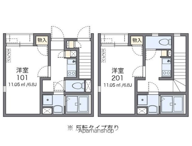 レオネクスト榊[1K/26.63m2]の間取図