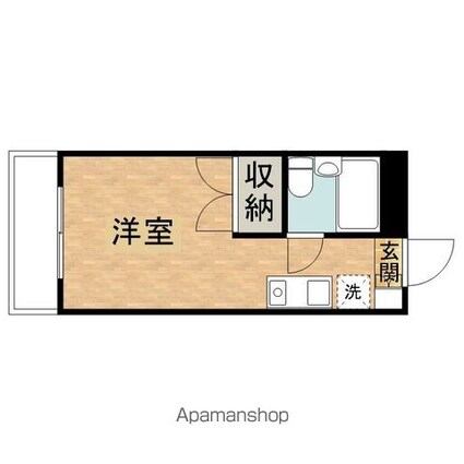 フレクション多摩ニュータウンⅢ[1R/16.69m2]の間取図