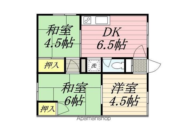 43条ハイツの間取り写真