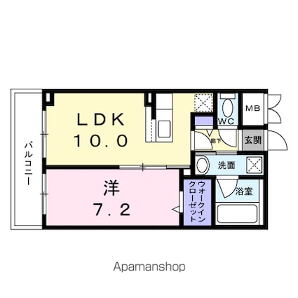 ヴィレッジ　キール[1LDK/40.48m2]の間取図