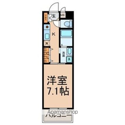 Ｓｕｎ　Ｓｔａｔｅ城北[1K/24.94m2]の間取図