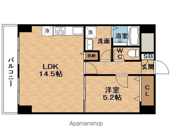 HANSHINHIGHGRADEMANSION3BANKANの間取り写真