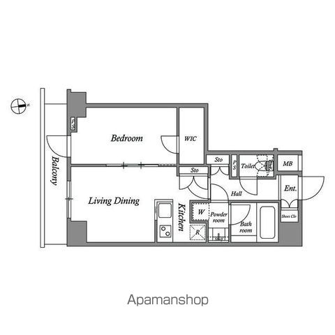 THERESIDENCE神楽坂Iの間取り写真