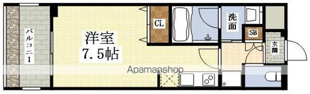 パークフラッツ東三国の間取り写真