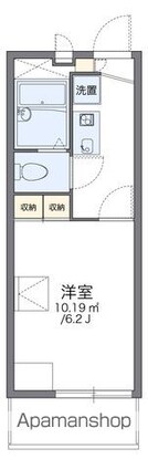 レオパレスパルフェ野口[1K/19.87m2]の間取図