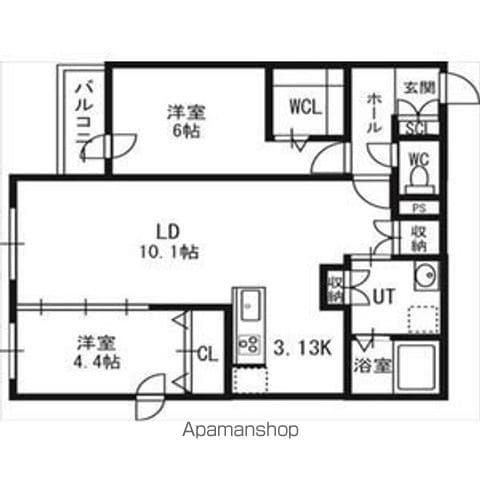 アルファスクエア北12西3の間取り写真
