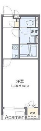 ミランダＴＤレジデンス[1K/25.89m2]の間取図