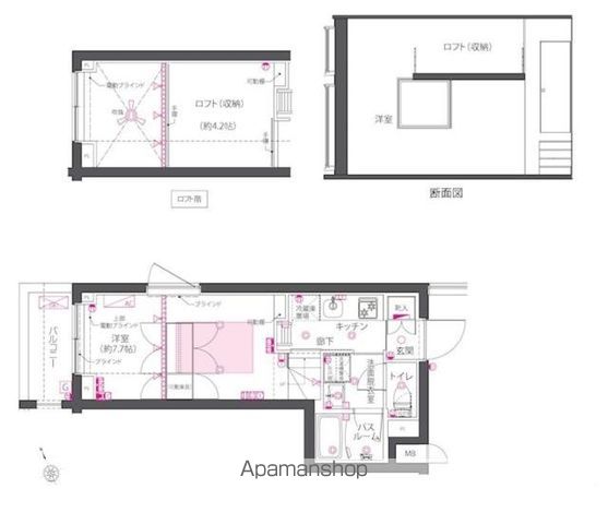 【ＺＯＯＭ西早稲田の間取り】