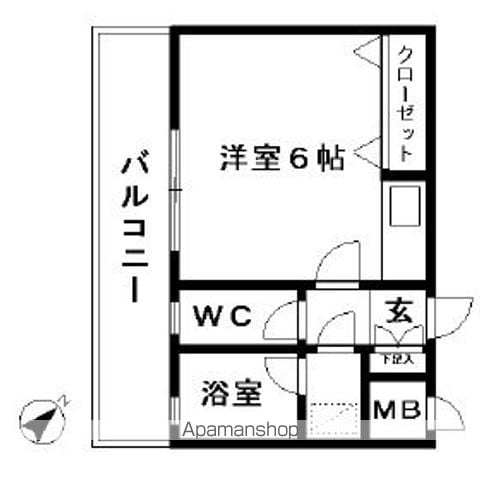 ダイナコート大博通りの間取り写真