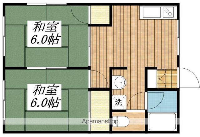 【府中市小柳町のアパートの間取り】