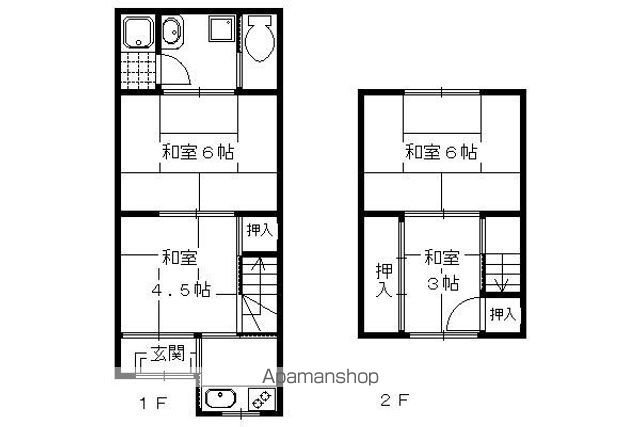 松尾鈴川町貸家11ー1の間取り写真