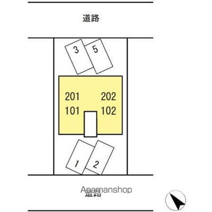 セントポーリア助任[1LDK/37.09m2]の配置図