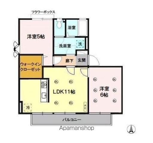 パラシオン中尾 IIIの間取り写真