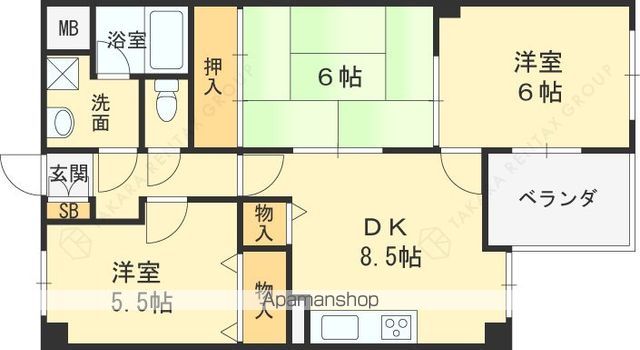 SEPIA西宮北口の間取り写真
