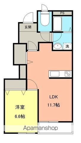 岩出市相谷のアパートの間取り