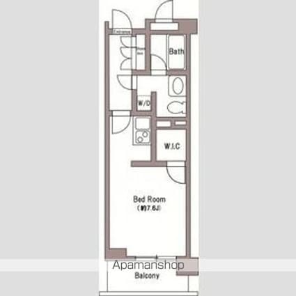 プライムアーバン用賀[1R/25.2m2]の間取図