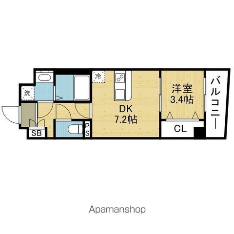 レシオス大阪城SOUTHの間取り写真
