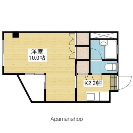 愛媛県松山市祇園町[1K/30m2]の間取図