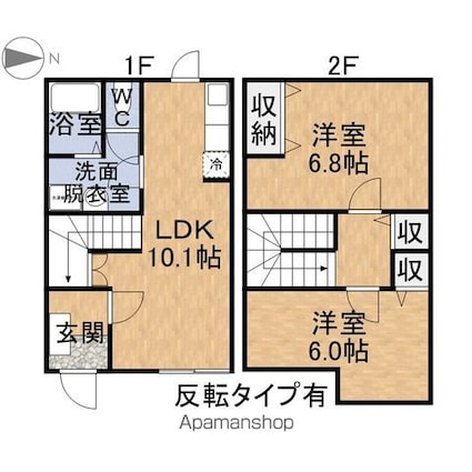 ロジュマン　ルネ　Ⅰ[2LDK/58.79m2]の間取図