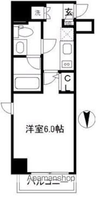 アルテシモ　グランデリア[1K/20.79m2]の間取図
