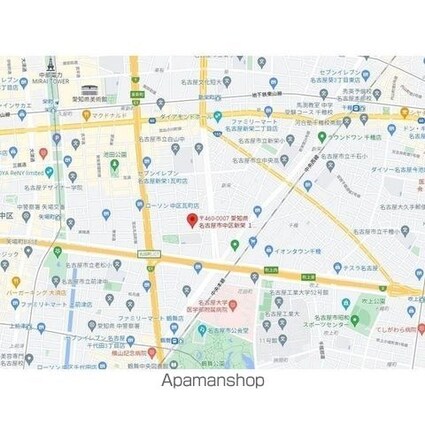 愛知県名古屋市中区新栄１丁目[1K/25.44m2]のエントランス2