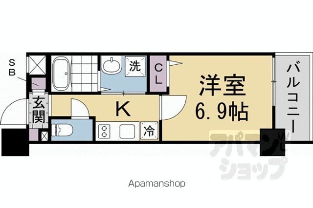 エストゥルース京都の間取り写真