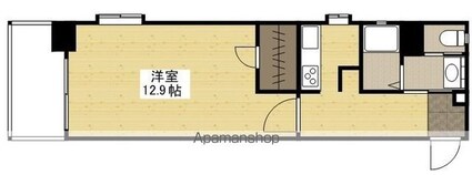 ロアール松川町[1K/41.52m2]の間取図