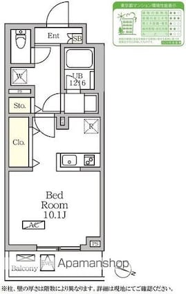 コートレジデンス南大塚[1R/30.11m2]の間取図