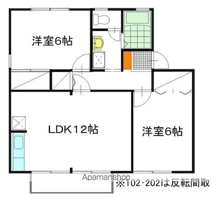 シェーンヴィラ　Ａ棟[2LDK/55.44m2]の間取図