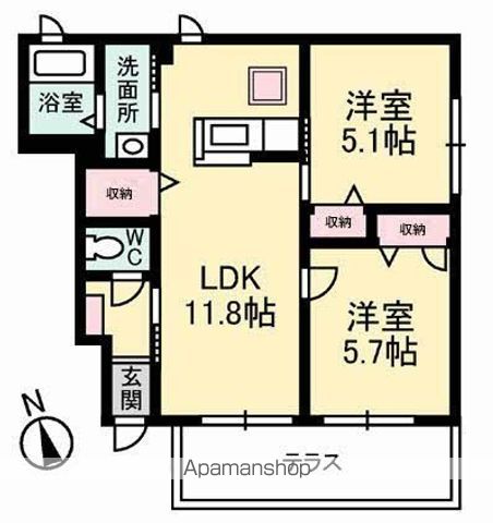 デュナミス A棟の間取り写真