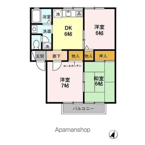 サウスメゾン Aの間取り写真