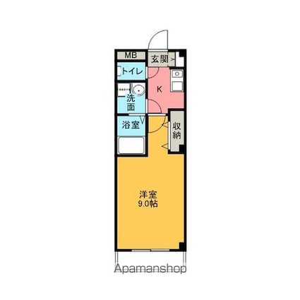 愛知県知多郡東浦町大字藤江字荒子[1K/27.45m2]の間取図