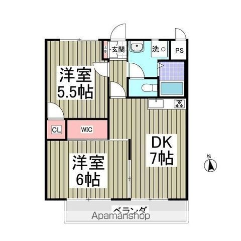 グリーンハイツ島野の間取り写真