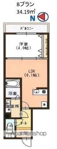 福岡市中央区今川のマンションの間取り