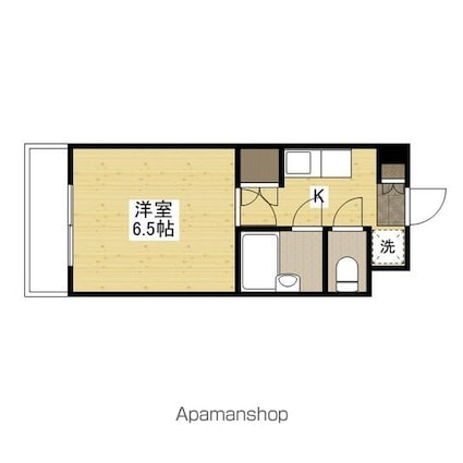 フェニックス保田[1K/20.1m2]の間取図