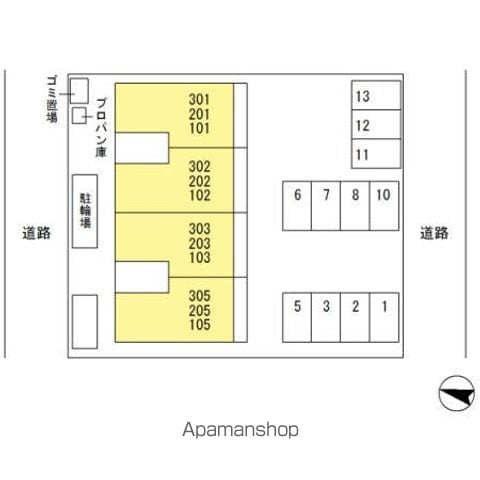 ブライトコート 101 ｜ 埼玉県三郷市ピアラシティ２丁目13-4（賃貸アパート1LDK・1階・44.62㎡） その22