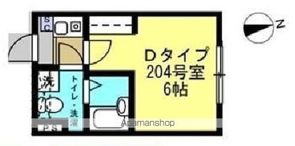 Ｓｉｎｃｒｅａｓｅ中村橋[1K/16.13m2]の間取図