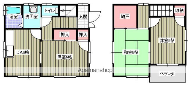 山陽本線 東福山駅 徒歩23分 2階建 築28年の間取り写真