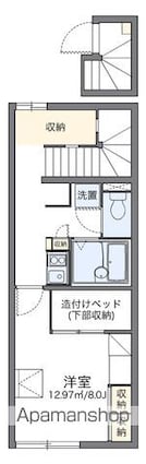 長野県佐久市岩村田北１丁目[1K/28.02m2]の間取図