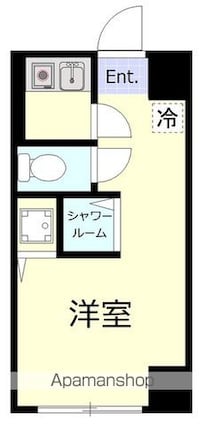 飯田橋ハイツ[1R/19.84m2]の間取図