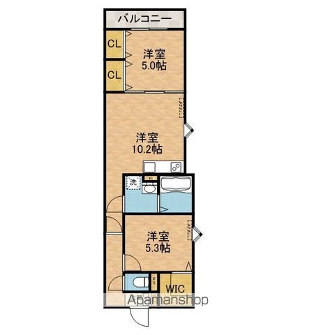 ピレーネ 一津屋の間取り写真