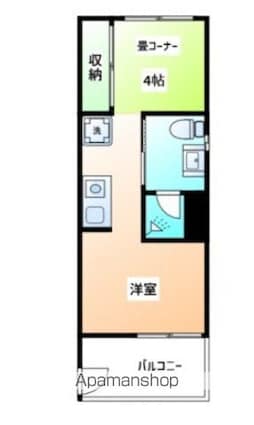 ８ｄｒｏｐｓ[1K/26m2]の間取図