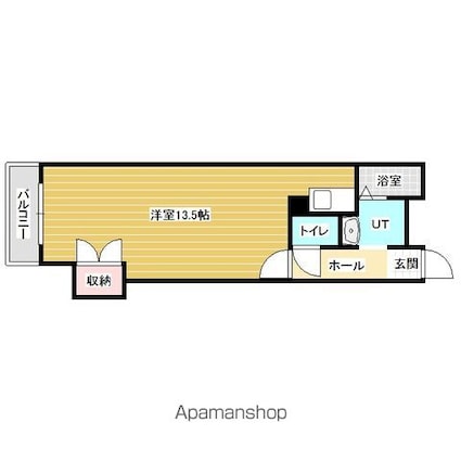ホルスビル[1K/35m2]の間取図
