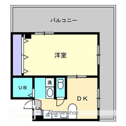 フルネス三浦[1DK/53.34m2]の間取図