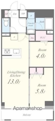 ＪＰＴ　ＲＥＳＩＤＥＮＳＥ[2LDK/52.4m2]の間取図